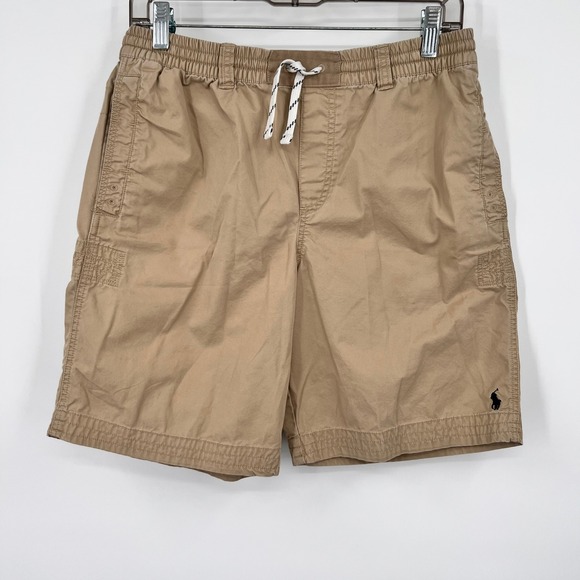 Polo Ralph Lauren Other - Polo Ralph Lauren Boys XL 18-20 Khaki Tan Chino Shorts Elastic Waist Cotton